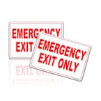 1x Emergency Exit Only Sticker 