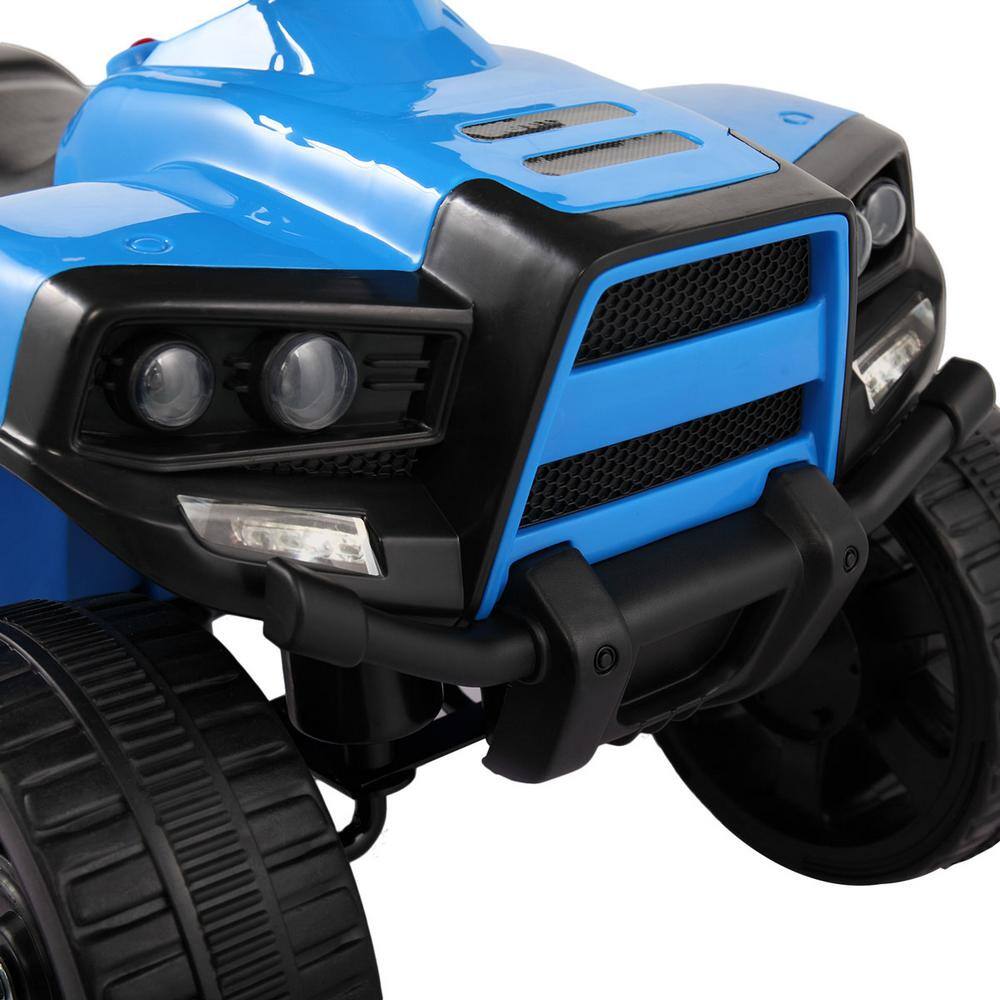 Blue 6V Battery Powered Kids Electric Quad ATV