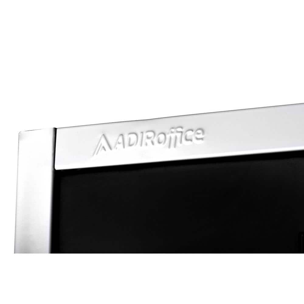 Black and Silver Steel 6-Tier Freestanding Office Locker