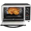 1500-Watt 12-Slice Black Countertop Oven with Convection and Rotisserie