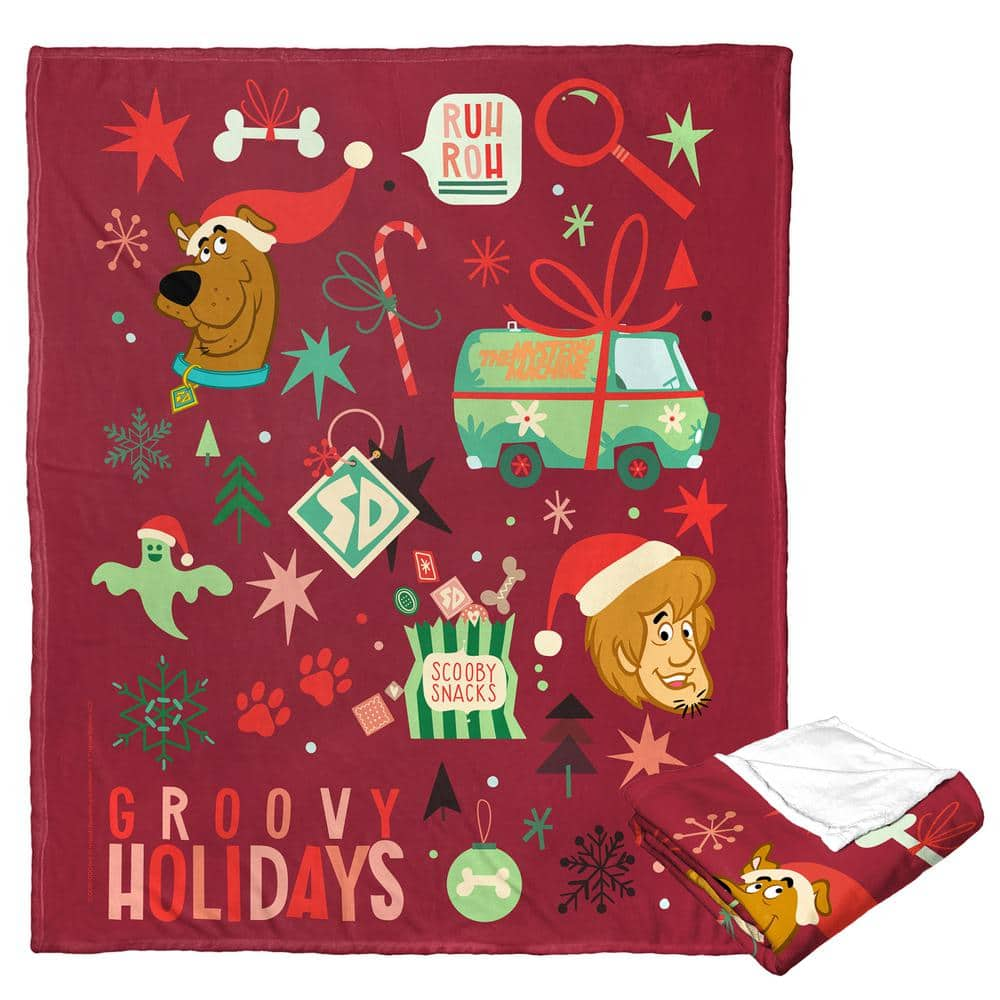 THE NORTHWEST GROUP Wb Scooby Doo Groovy Holidays Silk Touch Multi-Colored Throw