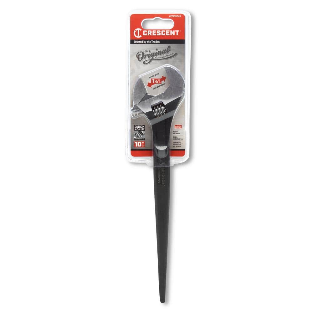 10" Black Oxide Adjustable Steel Construction Wrench