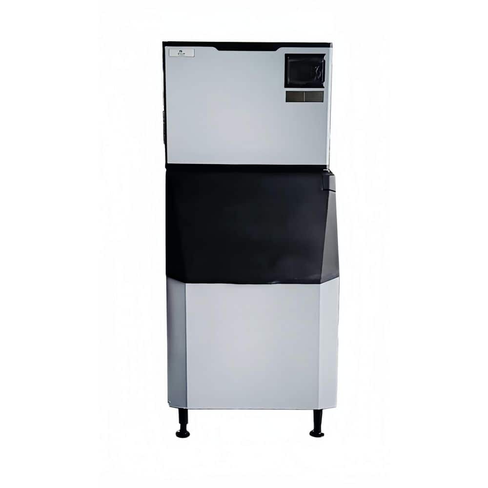 30in. W 700 lb. Freestanding Half-Dice Commercial Ice Maker Machine with NSF Certification in Stainless Steel