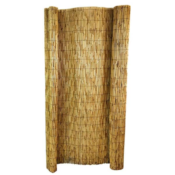 72 in. H x 168 in. W Natural Bamboo Reed Garden Fence
