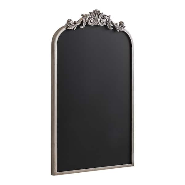 Arendahl 31 in. x 19 in. Silver Metal Framed Chalkboard Memo Board