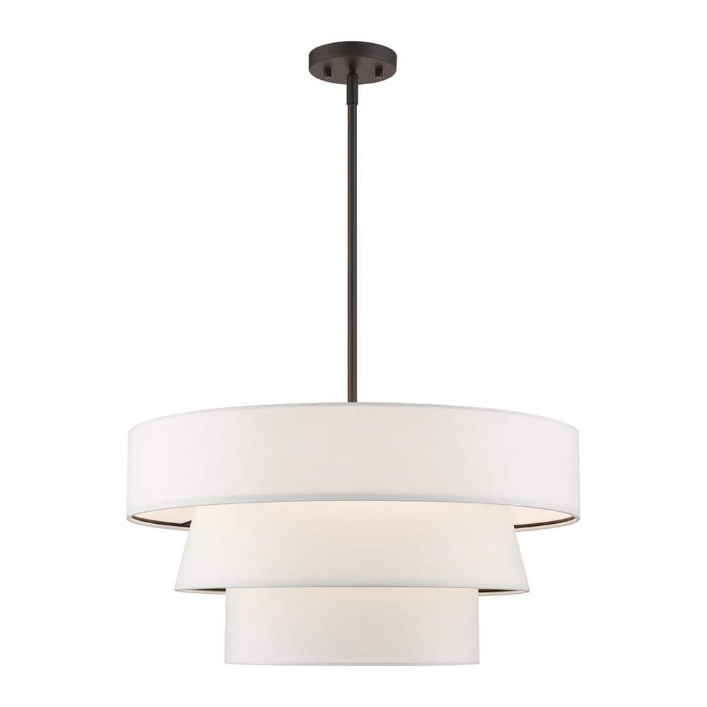 Collingdale 4 Light Bronze Tiered Pendant Chandelier for Dining Room with No Bulbs Included price history on PriceWatchPro