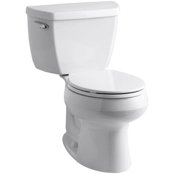 KOHLER Wellworth Classic Complete Solution 2-Piece 1.28 GPF Single Flush  Round Toilet in White, Seat Included (6-Pack) K-11464-6-0 - The Home Depot