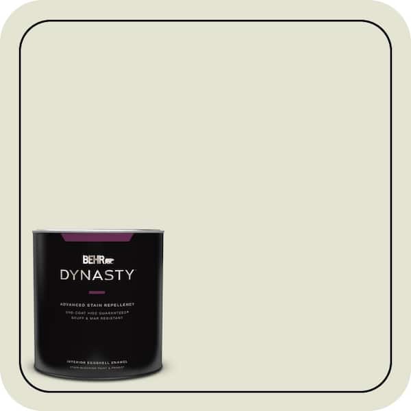 BEHR DYNASTY 1 qt. #S360-1 Yoga Daze Eggshell Enamel Interior Stain-Blocking Paint & Primer