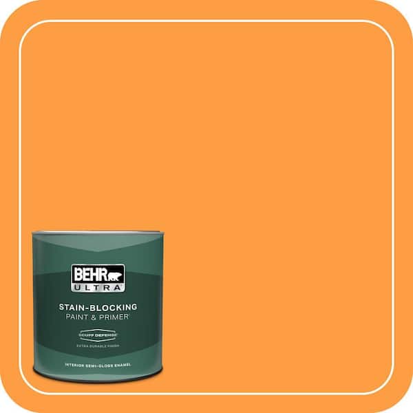 BEHR ULTRA 1 qt. #P240-6 Exotic Blossom Extra Durable Semi-Gloss Enamel Interior Paint & Primer