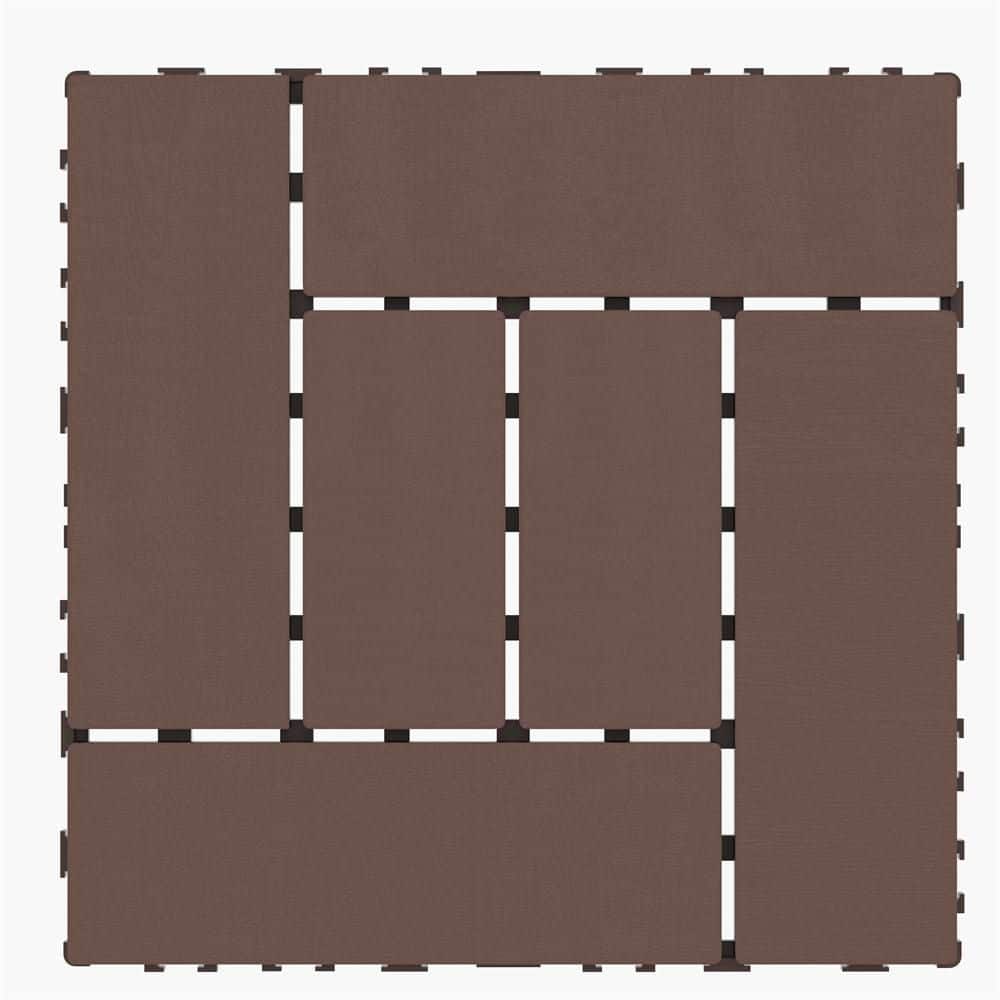 Quick Deck Tile, 1 ft. x 1 ft. All Weather Plastic Outdoor Waterproof Inter