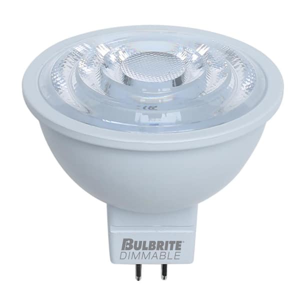 Bulbrite 50 Watt equivalent MR16 with Bi Pin Base GU5.3 Dimmable 2700K LED Light Bulb 3-Pack