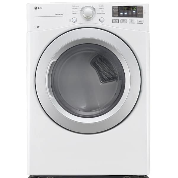 LG 7.4 cu. ft. Electric Dryer in White, ENERGY STAR