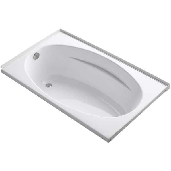 KOHLER Proflex 60 in. x 36 in. Rectangular Soaking Bathtub with Left-Hand Drain in White
