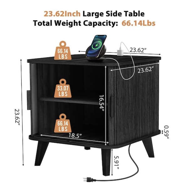 ATHMILE Black 26.62 in. 