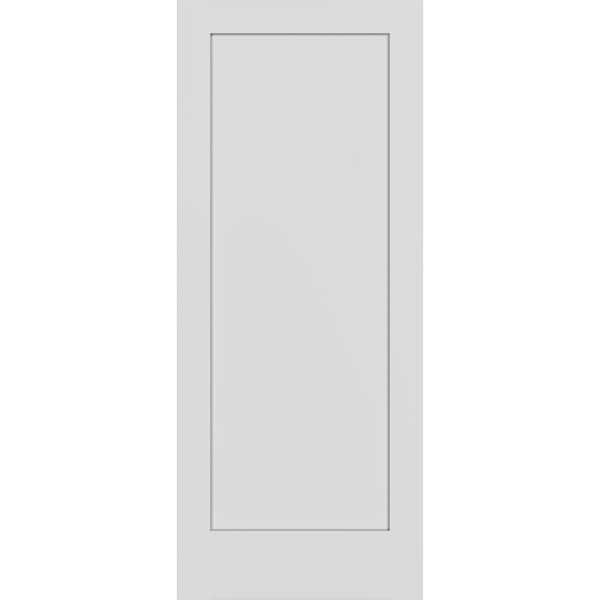 Shaker 1-Panel 32 in. W. x 80 in. No Bore Primed Solid Composite Core Wood Interior Door Slab
