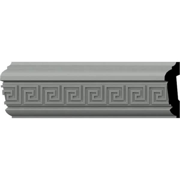 Ekena Millwork SAMPLE - 7/8 in. x 12 in. x 3-1/8 in. Urethane Eris Key Chair Rail Moulding