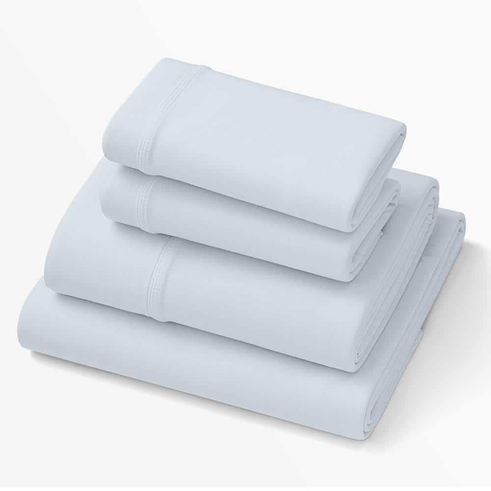 Morning Mist Light Blue Bamboo Twin SoftStretch Sheet Set
