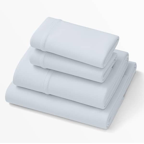 PURPLE SoftStretch 4-Piece Morning Mist Solid Twin / Twin XL Bamboo Sheet Set