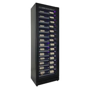 Reserva 67-Bottle 71 in. Tall Single Zone Right Hinge Digital Wine Cellar Cooling Unit in Black Shallow Depth