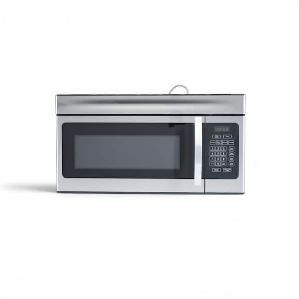 1.6 cu. ft. Over the Range Microwave, Stainless Steel, Glass Turntable, Plus 30 Seconds, 1000-Watt, 10 Power Levels