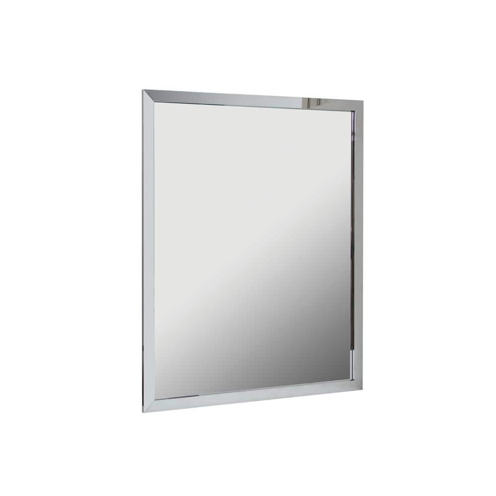 24 in. W x 30 in. H Rectangular Aluminum Framed Wall Mount Modern Decor Bat