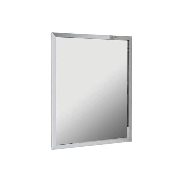 Unbranded 24 in. W x 30 in. H Rectangular Aluminum Framed Wall Mount Modern Decor Bathroom Vanity Mirror