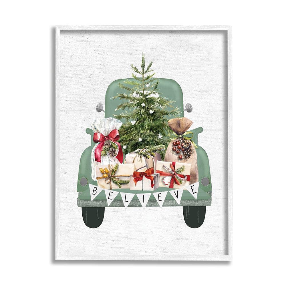 Christmas Gift Pickup by Lettered and Lined 1 Piece Framed Graphic Print Travel Poster Art Print 20 in. x 16 in. price history on PriceWatchPro
