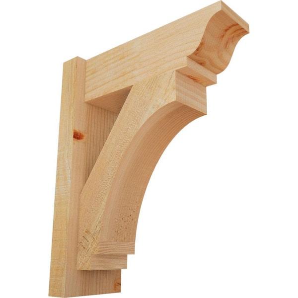 Ekena Millwork 6 in. x 20 in. x 16 in. Douglas Fir Imperial Traditional Rough Sawn Outlooker