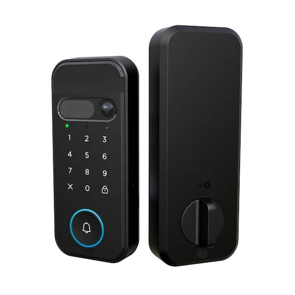 myQ Secure View 3-in-1 Smart Lock, Fingerprint, PIN, App and Key, Remote Control with myQ App One-Sided Keyless Deadbolt