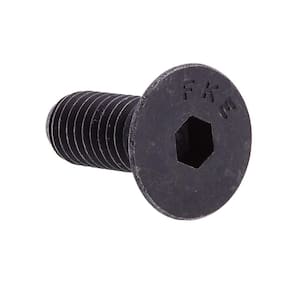 3/8 in.-16 x 1 in. Black Oxide Coated Steel Hex Allen Drive Flat Head Socket Cap Screws (25-Pack)