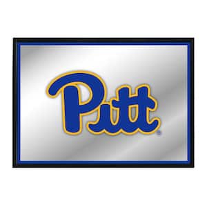 28 in. x 19 in. Pitt Panthers Framed Mirrored Decorative Sign