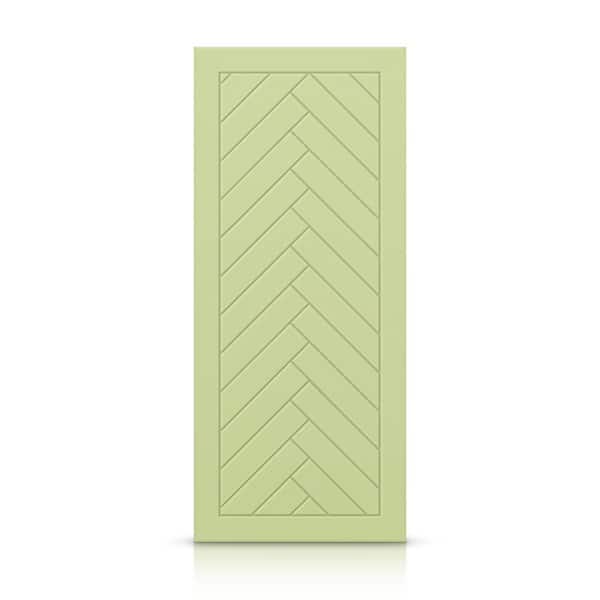 CALHOME 24 in. x 80 in. Hollow Core Sage Green Painted Composite MDF Interior Door Slab
