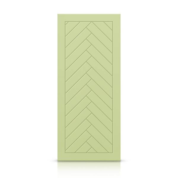 CALHOME 36 in. x 96 in. Hollow Core Sage Green Painted Composite MDF Interior Door Slab