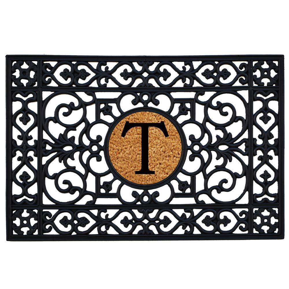 24 in. x 36 in. Rubber Monogrammed T Door Mat price history on PriceWatchPro