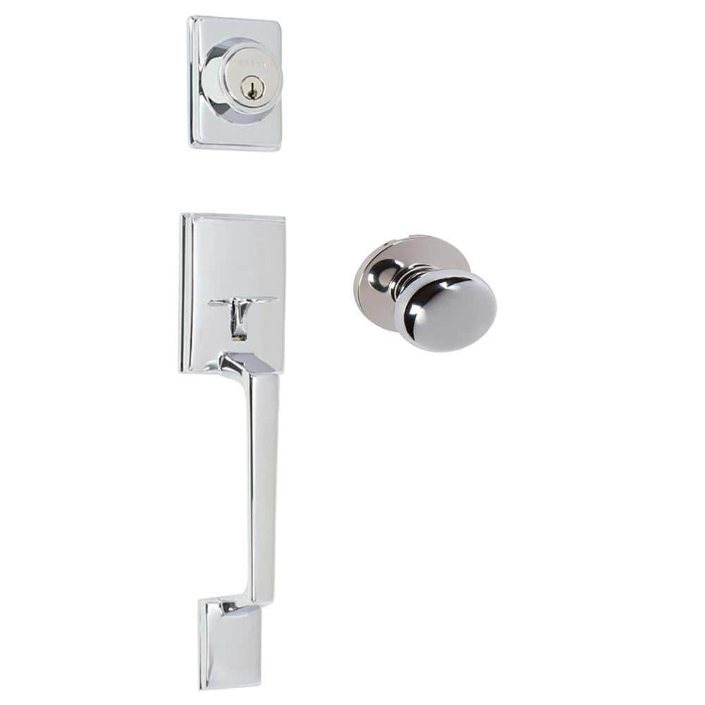 DELANEY HARDWARE Capri Bright Chrome Single Cylinder Deadbolt Entry