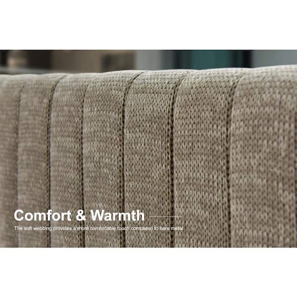 15-Piece Aluminum Outdoor Dining Set All-Weather Modern Rectangular Dining Table and Chairs with Olefin Cushions, Beige