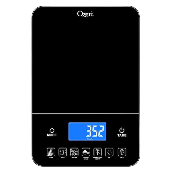 Ozeri Touch III 22 lbs (10 kg) Baker's Kitchen Scale with Calorie