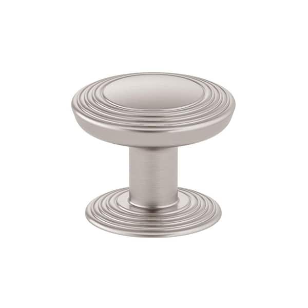 Richelieu Hardware Marsala Collection 1-1/4 in. (32 mm) Brushed Nickel Transitional Cabinet Knob