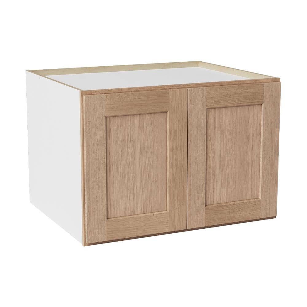 30 in. W x 24 in. D x 21 in. H Ready to Assemble Solid Wood Shaker Wall Kitchen Cabinet in Oak price history on PriceWatchPro