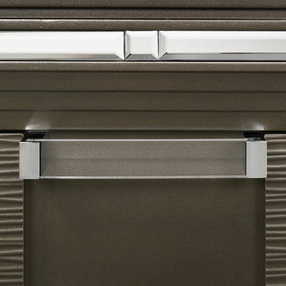 Charlotte Copper 5-Drawer Flip-Top Chest with Mirror