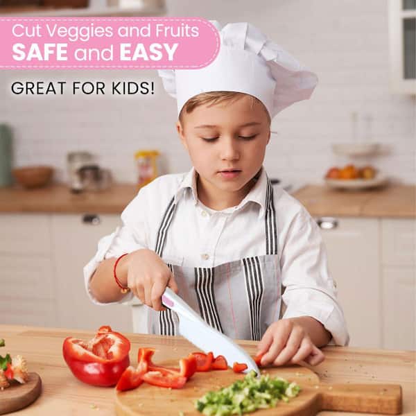 Zulay Kitchen Kids Knife Set for Cooking and Cutting - Assorted