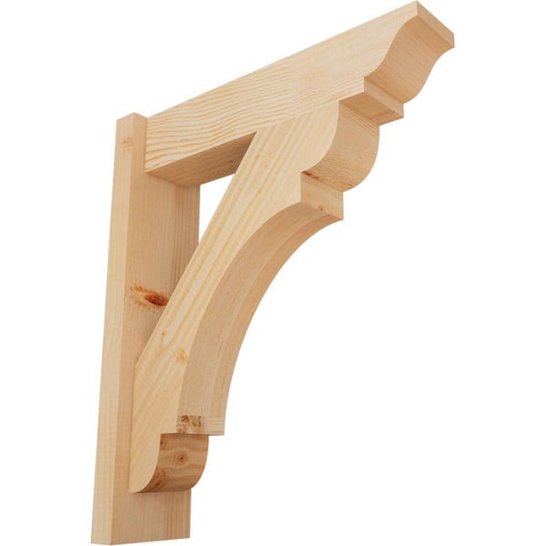 Ekena Millwork 6 in. x 24 in. x 20 in. Douglas Fir Olympic Traditional Smooth Outlooker