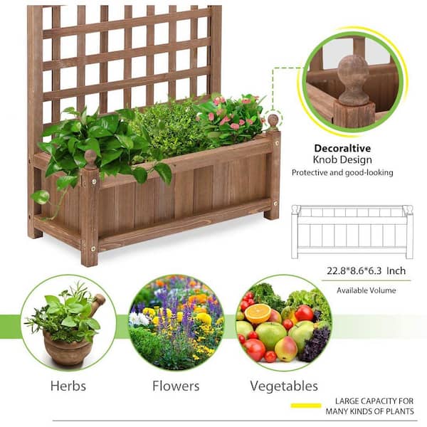 3/4" Solid Cedar Flower Herb Planter box Various Sizes With FREE SHIPPING
