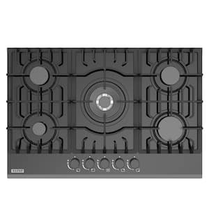 Empava Pro-Style 36 in. Built-In GAS Cooktop in Stainless Steel with 5-Burners Including A 18000 BTUs Power Burner