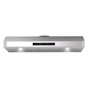 36 in. 1044 CFM Ducted Under Cabinet Range Hood in Stainless Steel with Full-Screen Touch and Gesture Dual Smart Switch