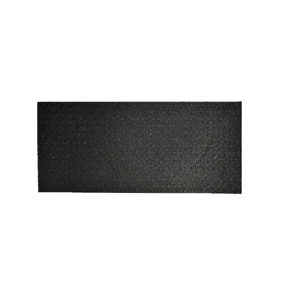 Secure Step Recycled Rubber Black Indoor/Outdoor Stair Tread Rug in the Mats  department at