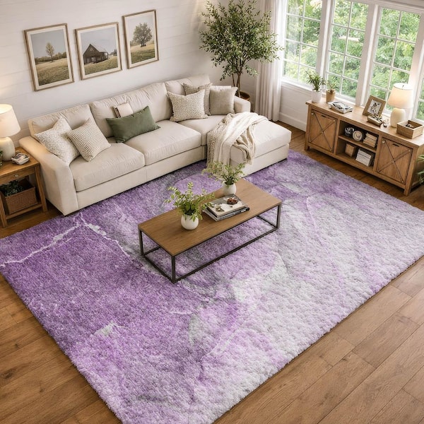 紫音 デアララバーマット×2 Addison Rugs Dream Shag Premium Machine Washable Abstract ADS524