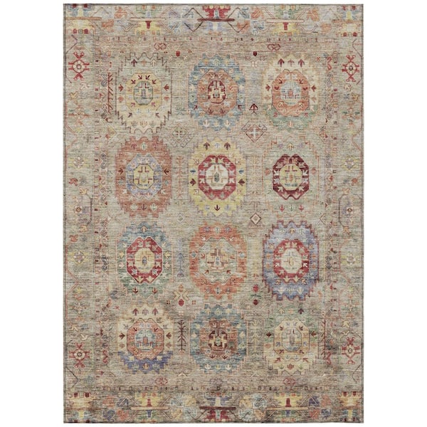 Addison Rugs Chantille Machine Washable Indoor/Outdoor Abstract ACN2227 Beige 10 ft. x 14 ft. Area Rug