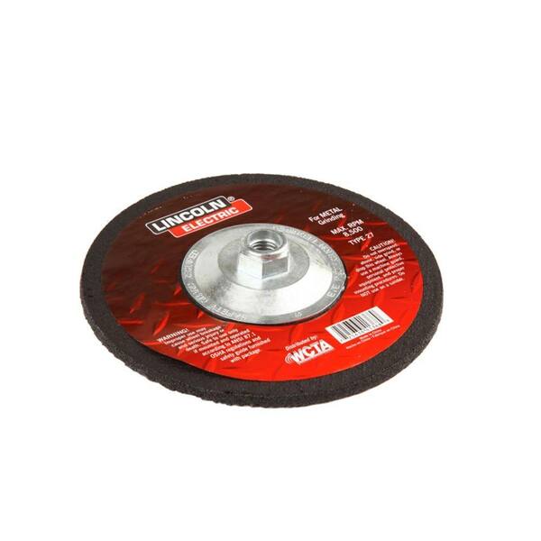 Lincoln Electric 9 in. x 1/4 in. Type 27 Grinding Wheel