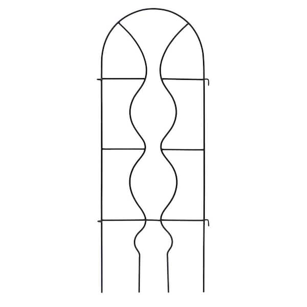 65 in. Tall, Black Powder Coat Finish, Orangery Trellis Gardening Tool
